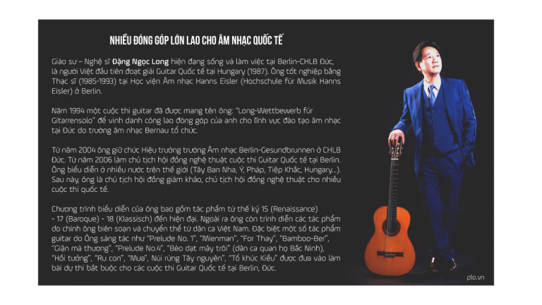 Giáo sư – nhạc sĩ Đặng Ngọc Long đưa “Kiều” vào âm nhạc quốc tế