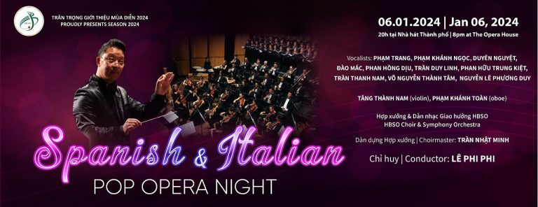 Hòa nhạc năm mới: “SPANISH AND ITALIAN POP OPERA NIGHT”